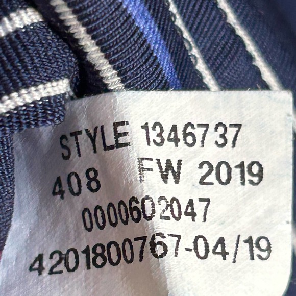 Under Armour Heat Gear High Stretch Striped Polo Shirt Navy Blue Men's Small - Picture 7 of 9